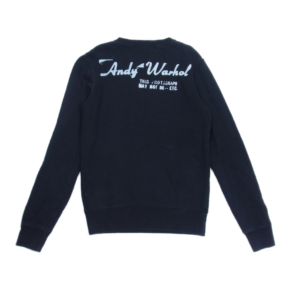 HYSTERIC GLAMOUR ヒステリックグラマー x ANDY WARHOL アンディウォーホル 0453CS02 プリント スウェット ブラック系 S【中古】