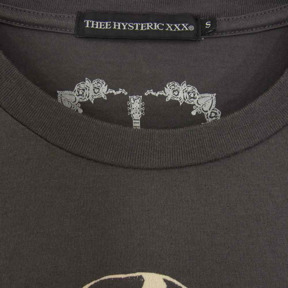 HYSTERIC GLAMOUR ヒステリックグラマー 0622CT03 THEE HYSTERIC XXX JOHNNY THUNDERS ジョニーサンダー クルーネック 半袖 Tシャツ グレー系 S【中古】