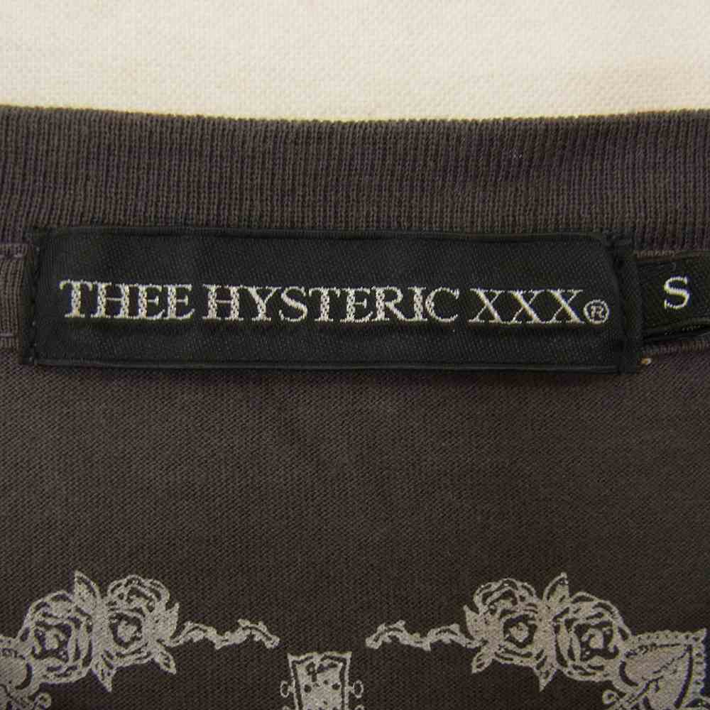 HYSTERIC GLAMOUR ヒステリックグラマー 0622CT03 THEE HYSTERIC XXX JOHNNY THUNDERS ジョニーサンダー クルーネック 半袖 Tシャツ グレー系 S【中古】