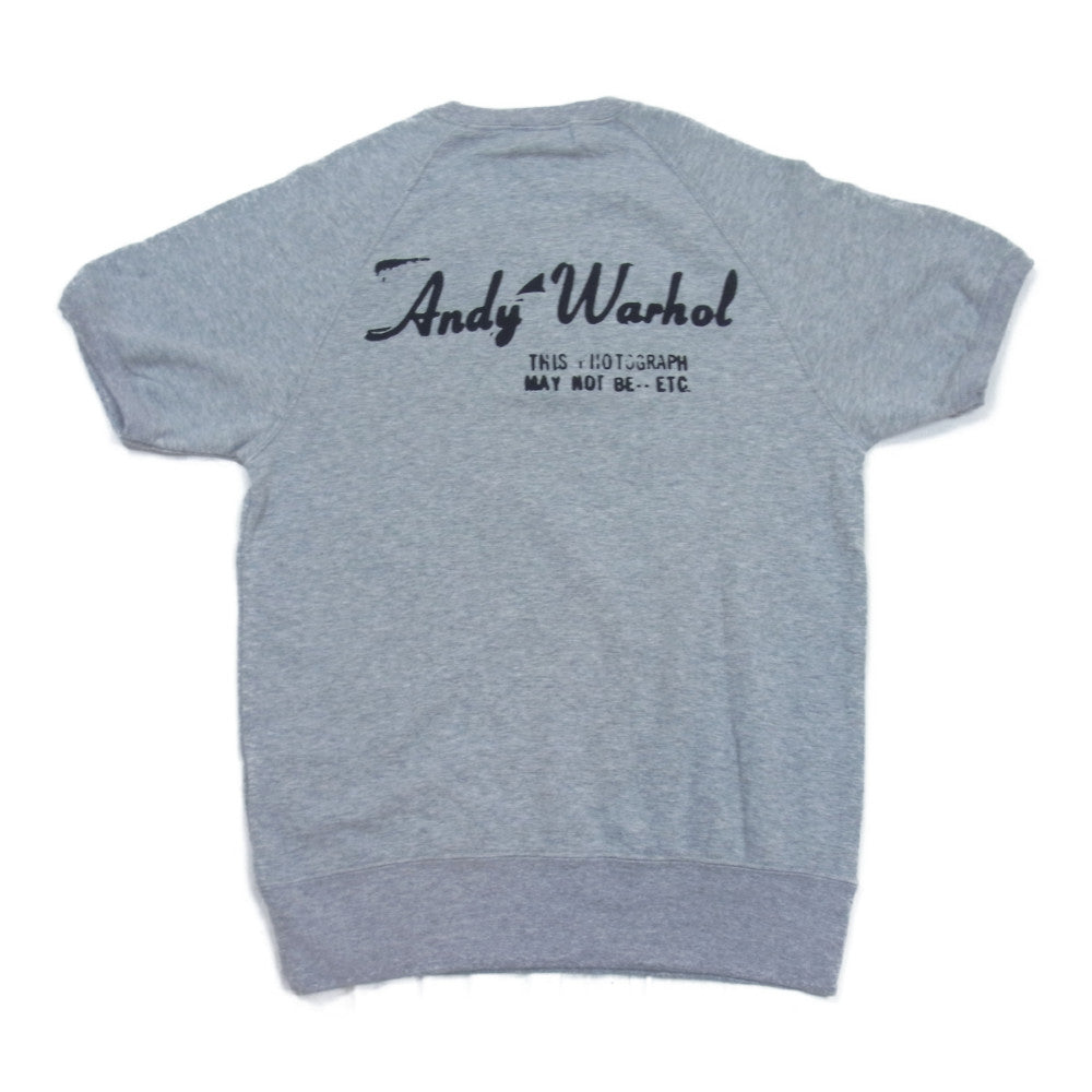 HYSTERIC GLAMOUR ヒステリックグラマー x ANDY WARHOL アンディウォーホル 0453CS01 スウェット Tシャツ グレー系 S【新古品】【未使用】【中古】