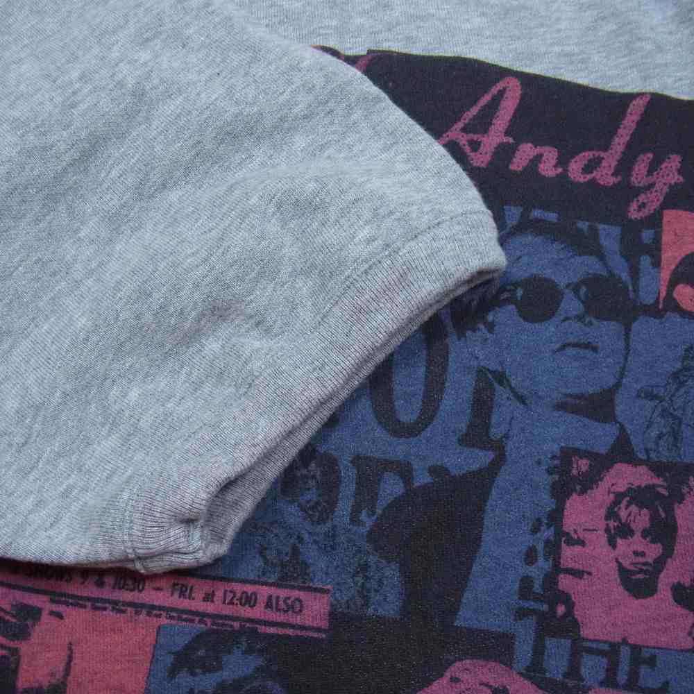 HYSTERIC GLAMOUR ヒステリックグラマー x ANDY WARHOL アンディウォーホル 0453CS01 スウェット Tシャツ グレー系 S【新古品】【未使用】【中古】