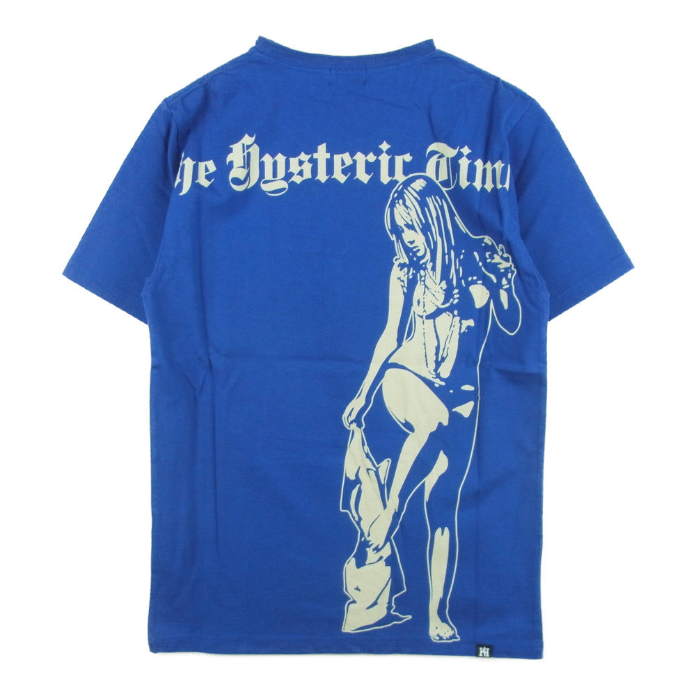 HYSTERIC GLAMOUR ヒステリックグラマー 0253CT18270 ANDY WARHOL アンディウォーホル HYS TIMES 半袖 Tシャツ ブルー系 S【新古品】【未使用】【中古】