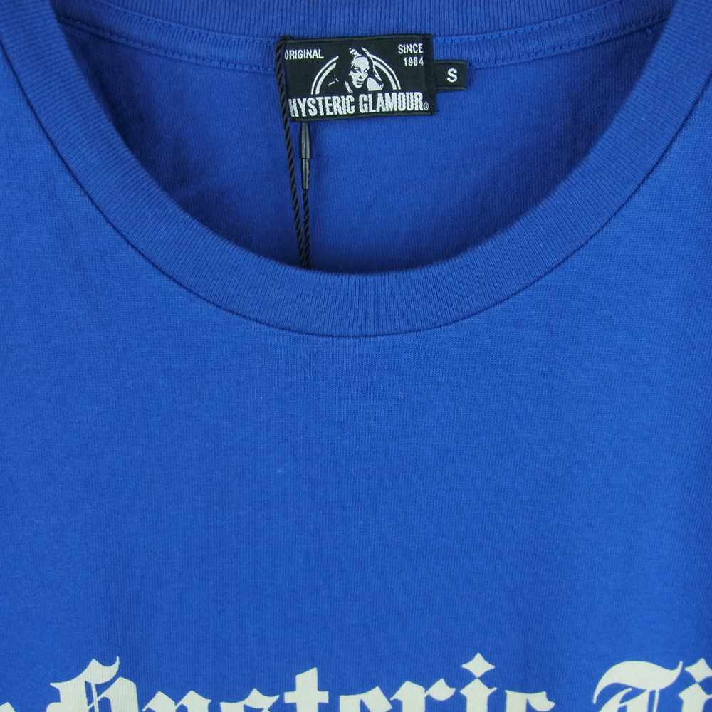 HYSTERIC GLAMOUR ヒステリックグラマー 0253CT18270 ANDY WARHOL アンディウォーホル HYS TIMES 半袖 Tシャツ ブルー系 S【新古品】【未使用】【中古】
