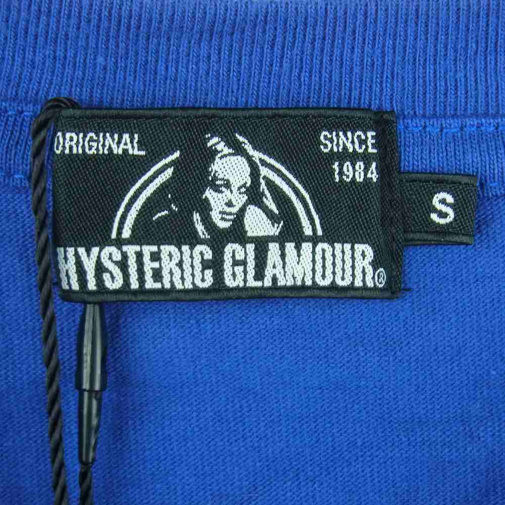 HYSTERIC GLAMOUR ヒステリックグラマー 0253CT18270 ANDY WARHOL アンディウォーホル HYS TIMES 半袖 Tシャツ ブルー系 S【新古品】【未使用】【中古】
