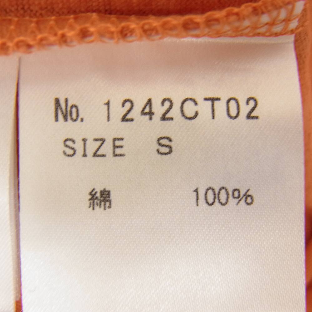 HYSTERIC GLAMOUR ヒステリックグラマー × PLAYBOY プレイボーイ 1242CT02 SEPTEMBER 69 プリント Tシャツ オレンジ系 S【新古品】【未使用】【中古】