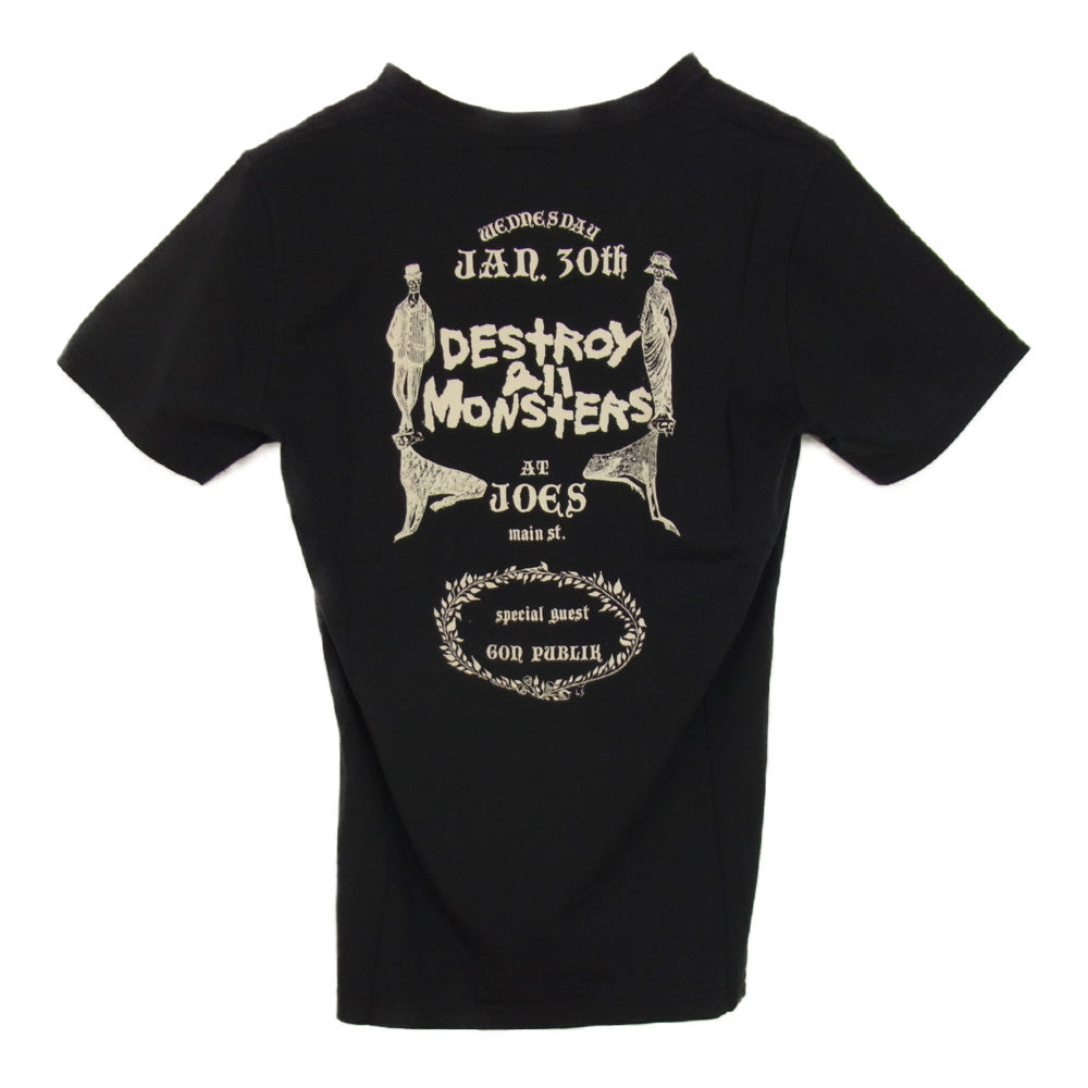 HYSTERIC GLAMOUR ヒステリックグラマー 0651CT06 THEE HYSTERIC XXX DESTROY ALL MONSTERS クルーネック フォト プリント 半袖 Tシャツ ブラック系 S【新古品】【未使用】【中古】