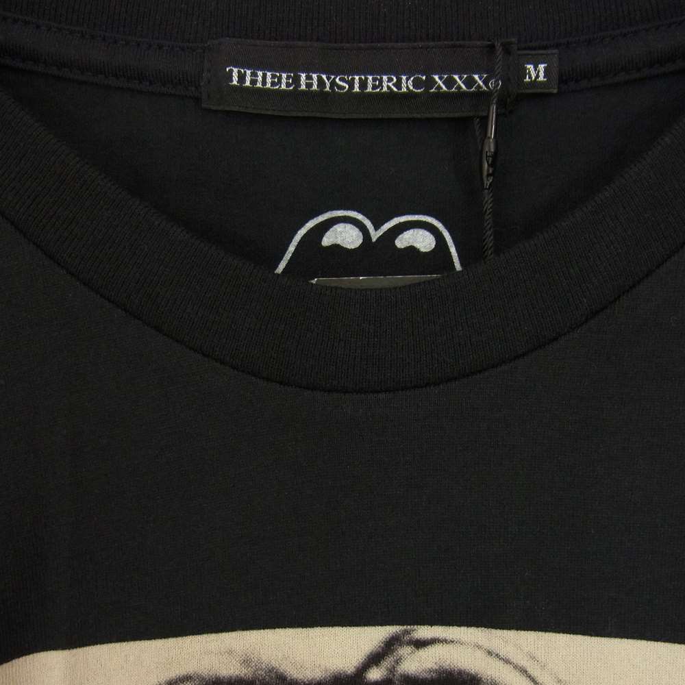 HYSTERIC GLAMOUR ヒステリックグラマー 0653CT06 THEE HYSTERIC XXX ROLLIMG STONES ローリングストーンズ フォト プリント 半袖 Tシャツ ブラック ブラック系 M【新古品】【未使用】【中古】
