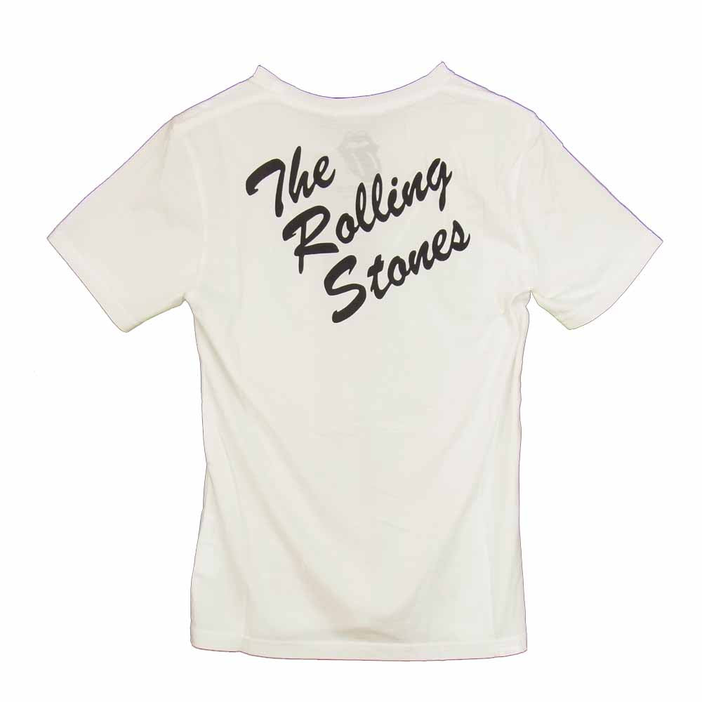 HYSTERIC GLAMOUR ヒステリックグラマー 0653CT05 THEE HYSTERIC XXX ROLLIMG STONES ローリングストーンズ フォト プリント 半袖 Tシャツ ホワイト ホワイト系 S【新古品】【未使用】【中古】