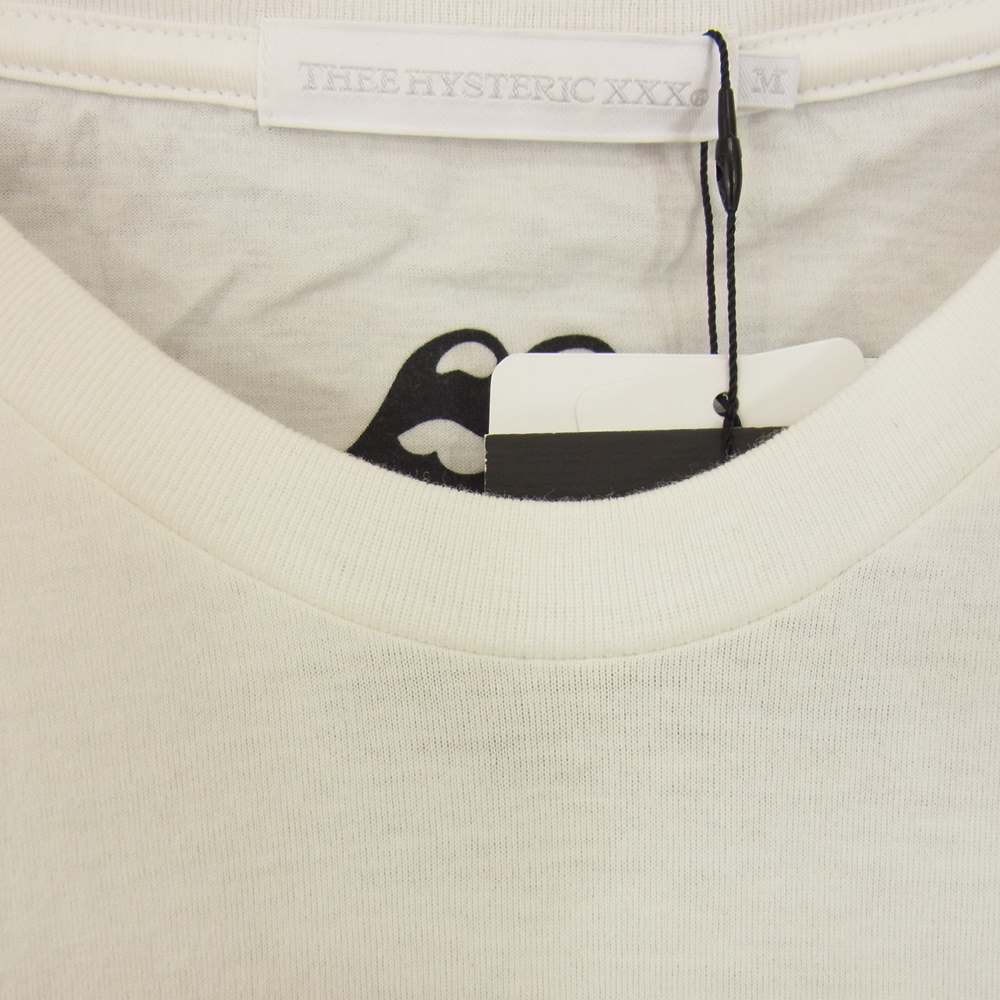 HYSTERIC GLAMOUR ヒステリックグラマー 0653CT11 THEE HYSTERIC XXX ROLLIMG STONES ローリングストーンズ フォト プリント 半袖 Tシャツ ホワイト ホワイト系 M【新古品】【未使用】【中古】