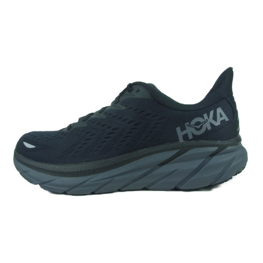 HOKA ONE ONE ホカ オネオネ CLIFTON 8 クリフトン スニーカー ブラック系 27.5cm【新古品】【未使用】【中古】