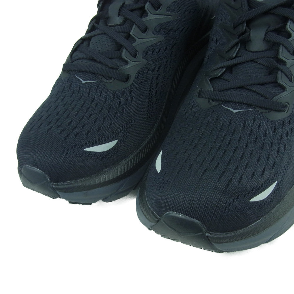 HOKA ONE ONE ホカ オネオネ CLIFTON 8 クリフトン スニーカー ブラック系 27.5cm【新古品】【未使用】【中古】