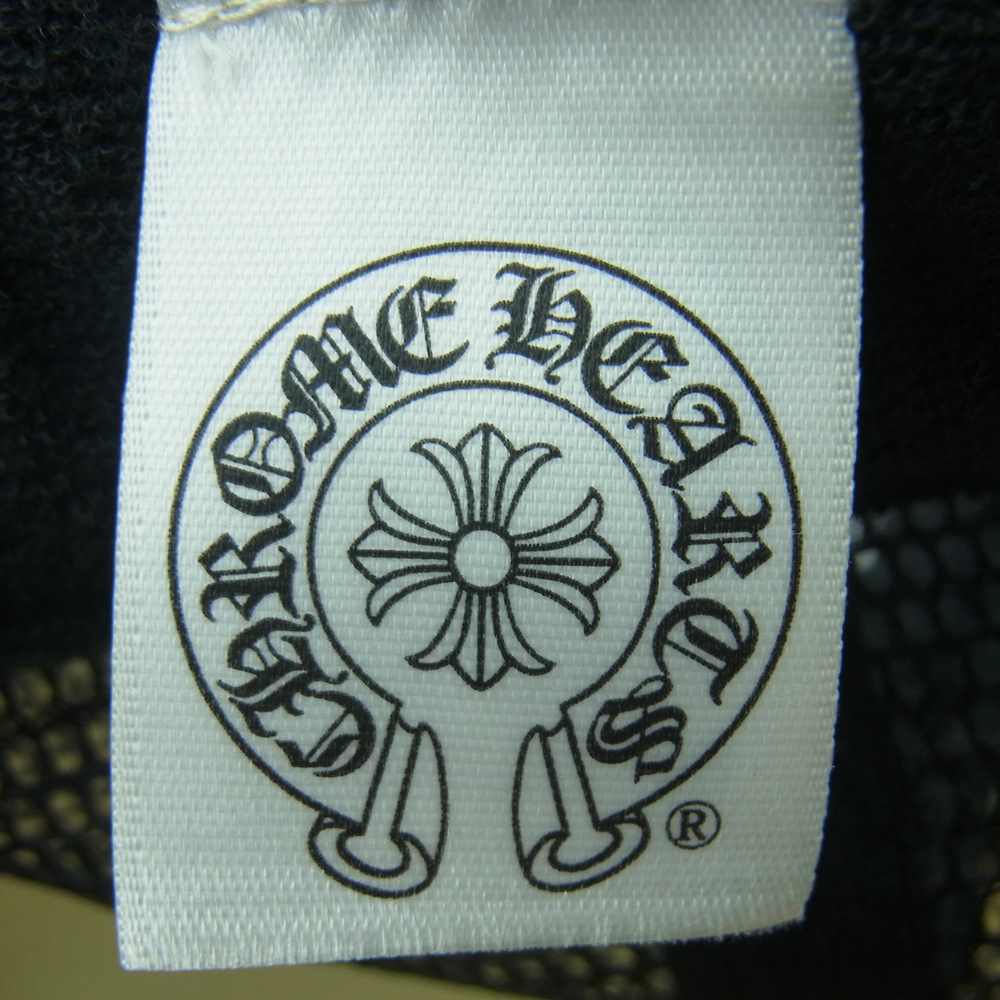 CHROME HEARTS クロムハーツ（原本無） TRUCKER CAP メッシュ トラッカー キャップ 帽子 CHクロスボール ブラック系 ホワイト系【中古】