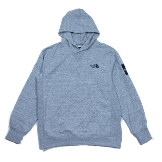 THE NORTH FACE ノースフェイス NT12035 Square Logo Hoodie スクエア ロゴ フーディ スウェット パーカー グレー系 XL【美品】【中古】