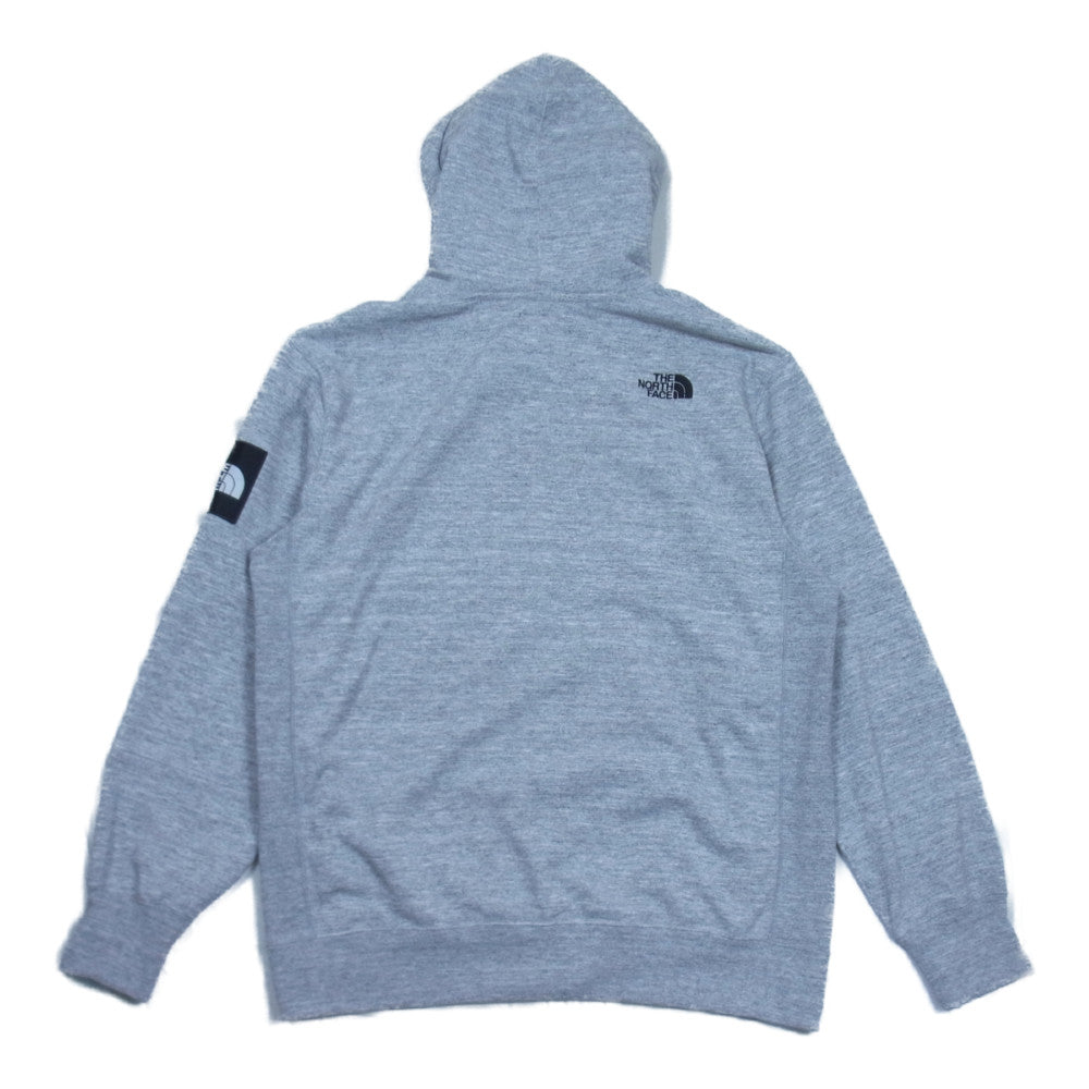 THE NORTH FACE ノースフェイス NT12035 Square Logo Hoodie スクエア ロゴ フーディ スウェット パーカー グレー系 XL【美品】【中古】