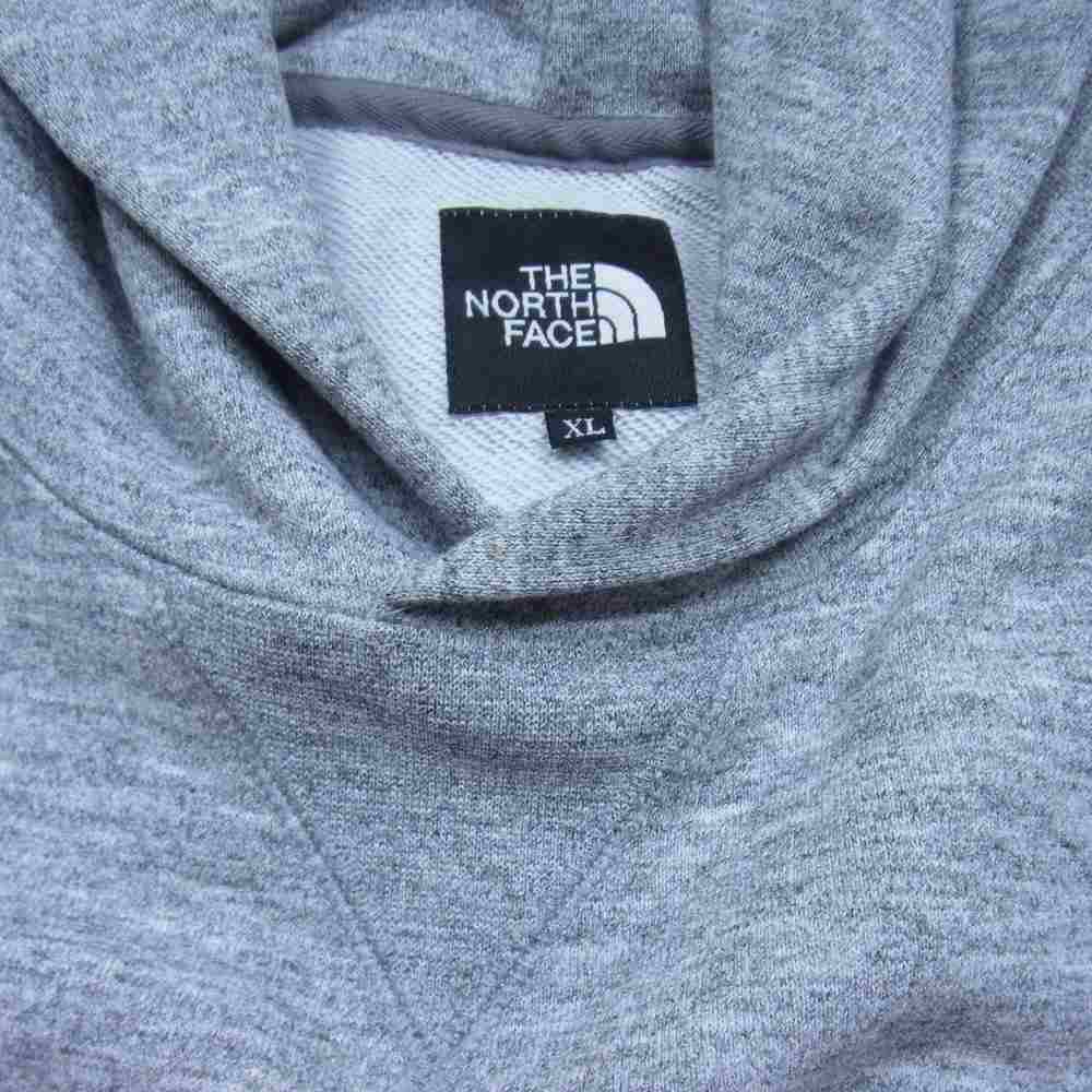 THE NORTH FACE ノースフェイス NT12035 Square Logo Hoodie スクエア ロゴ フーディ スウェット パーカー グレー系 XL【美品】【中古】