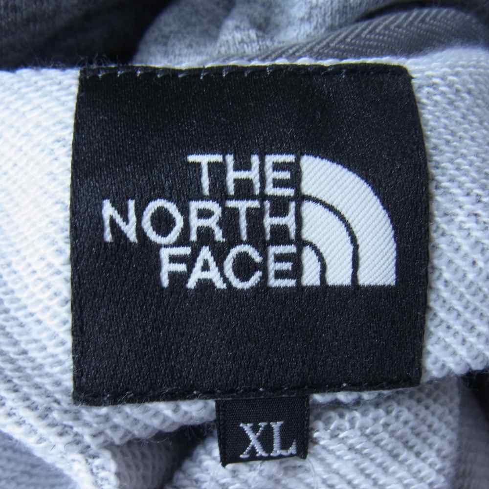 THE NORTH FACE ノースフェイス NT12035 Square Logo Hoodie スクエア ロゴ フーディ スウェット パーカー グレー系 XL【美品】【中古】