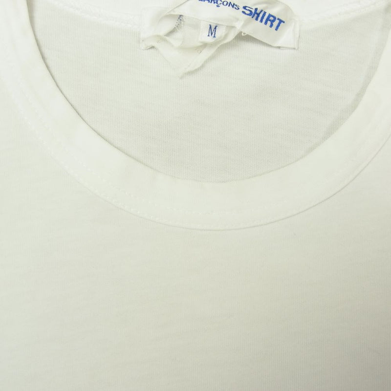 COMME des GARCONS コムデギャルソン SHIRT CDGT2PL クルーネック 半袖 Tシャツ カットソー ホワイト系 M【中古】