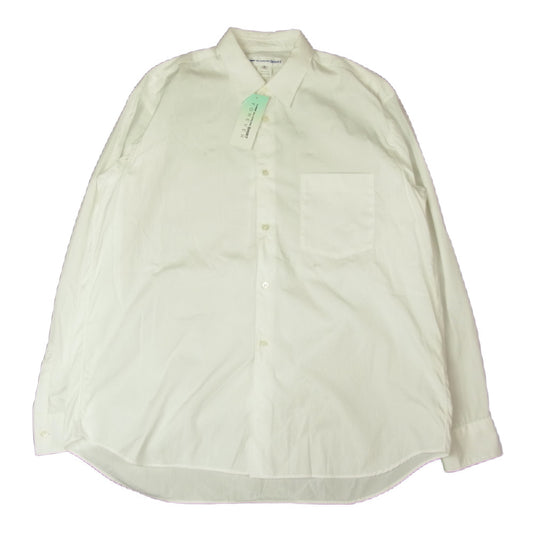 COMME des GARCONS コムデギャルソン SHIRT FOREVER CDGS1PLA-3 WIDE CLASSIC SHIRTS ワイド クラシック 長袖 シャツ ホワイト系 S【中古】