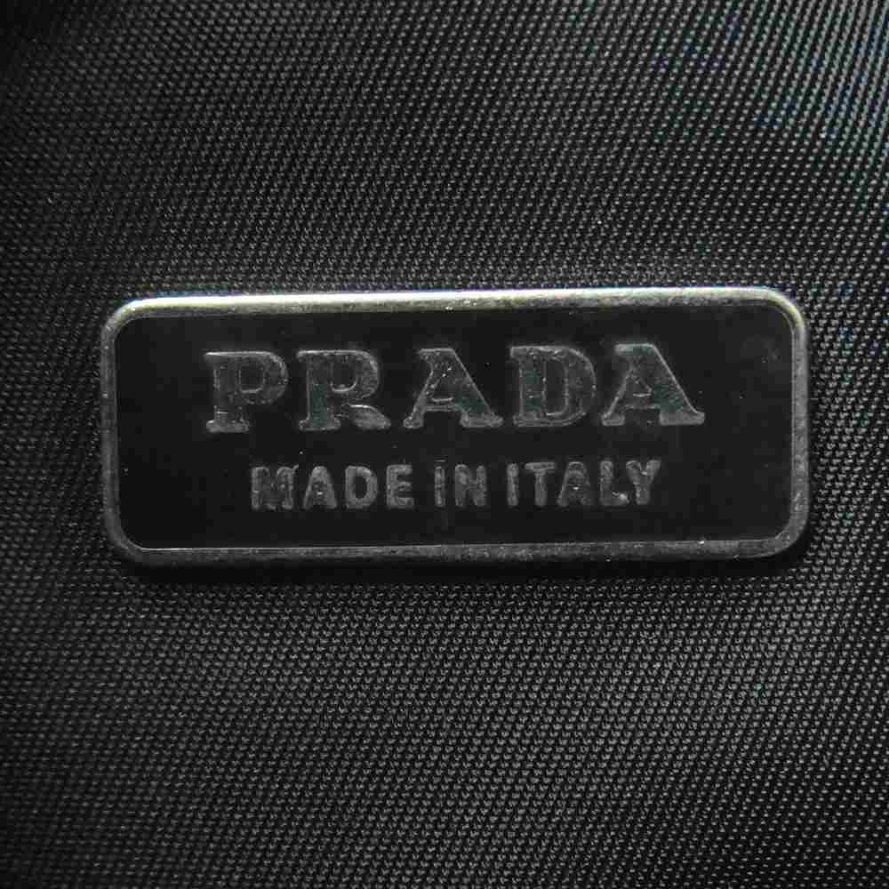 PRADA プラダ MV515 TESSUTO SPORT NERO ナイロン トップハンドル ポーチ ハンド バッグ ブラック系【中古】