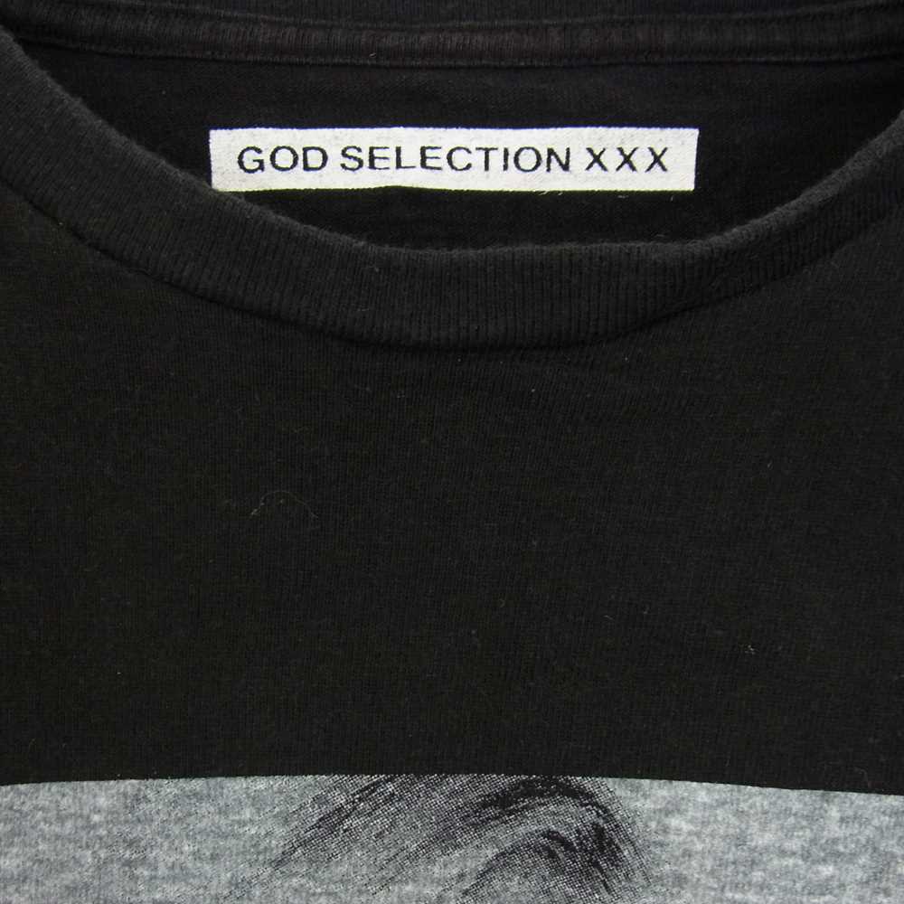 GOD SELECTION XXX ゴッドセレクション レオパード ガール フォト ロゴ Tシャツ ブラック系 S【中古】