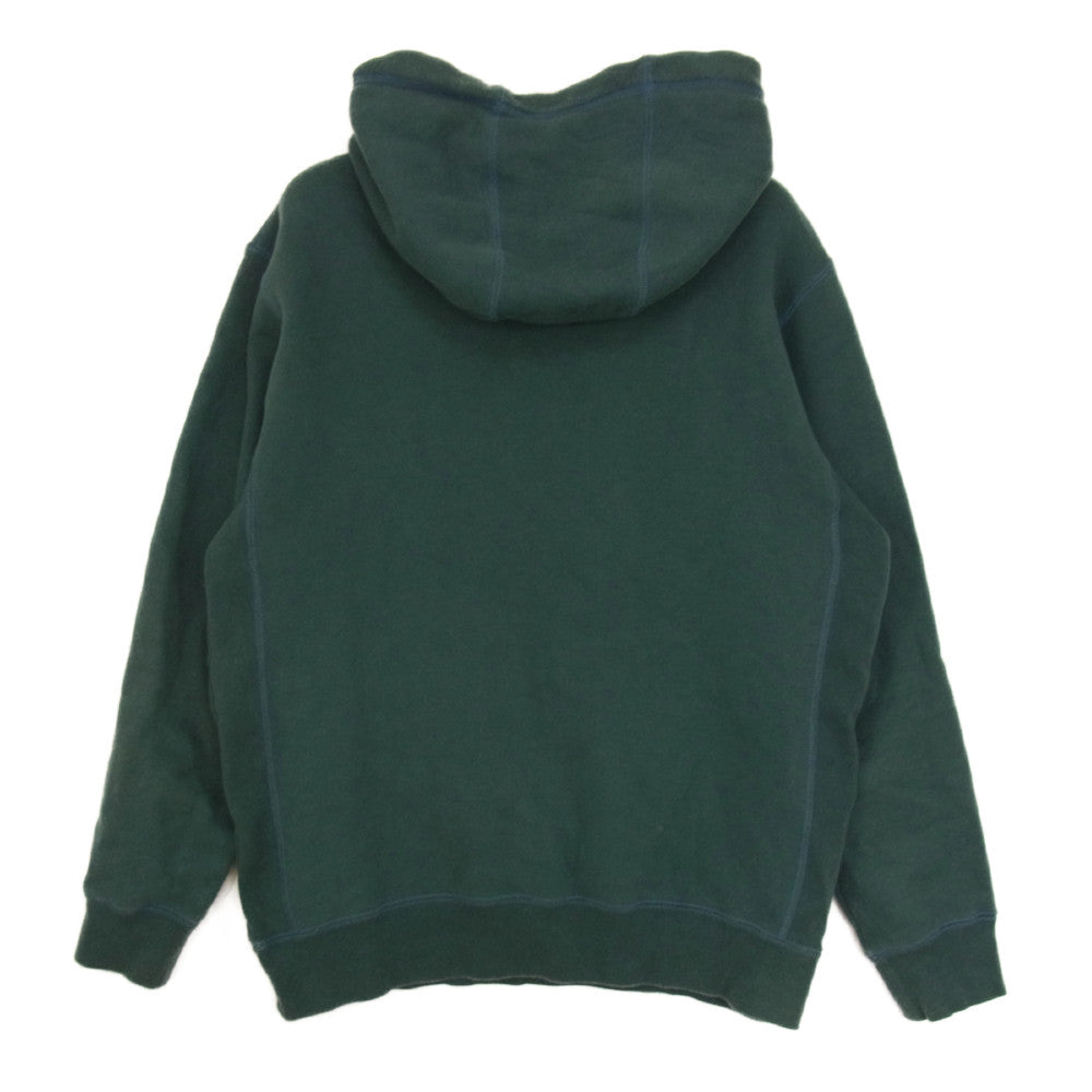 GOD SELECTION XXX ゴッドセレクション メルト ロゴ プリント プルオーバー パーカー グリーン グリーン系 S【中古】