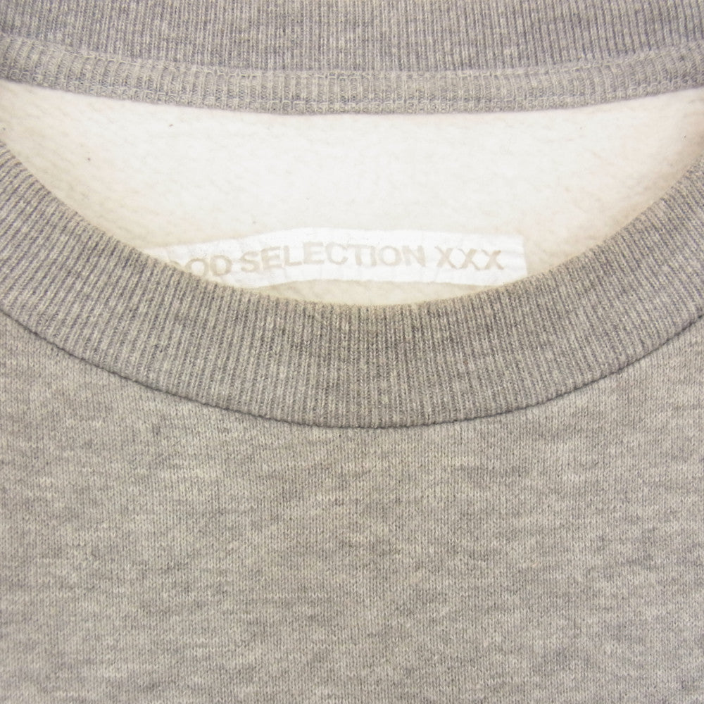 GOD SELECTION XXX ゴッドセレクション フォト プリント スウェット シャツ グレー グレー系 S【中古】