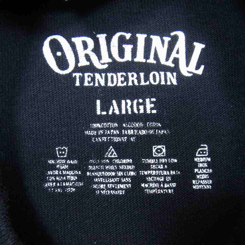 TENDERLOIN テンダーロイン T-TEE F ボルネオスカル フェイス Tシャツ ブラック系 L【中古】