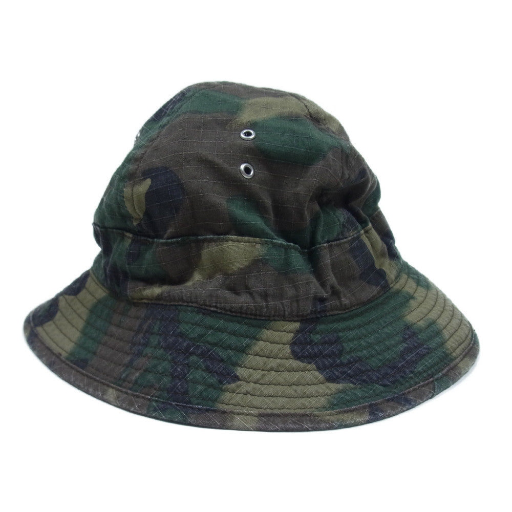 TENDERLOIN テンダーロイン T-JUNGLE HAT RIP STOP ジャングル ハット カモ柄 グリーン系【中古】