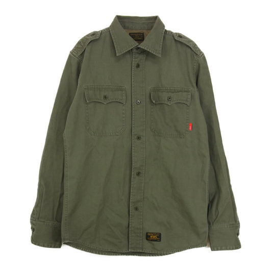 WTAPS ダブルタップス WT-VUA-MIL ミリタリー シャツ カーキ系 2【中古】