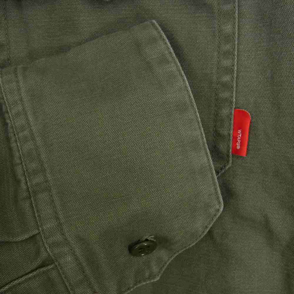 WTAPS ダブルタップス WT-VUA-MIL ミリタリー シャツ カーキ系 2【中古】