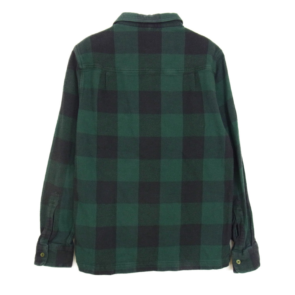WTAPS ダブルタップス 14AW 142GWDT-SHM04 UNION L/S 02 バッファロー チェック ヘビーネル シャツ グリーン系 M【中古】