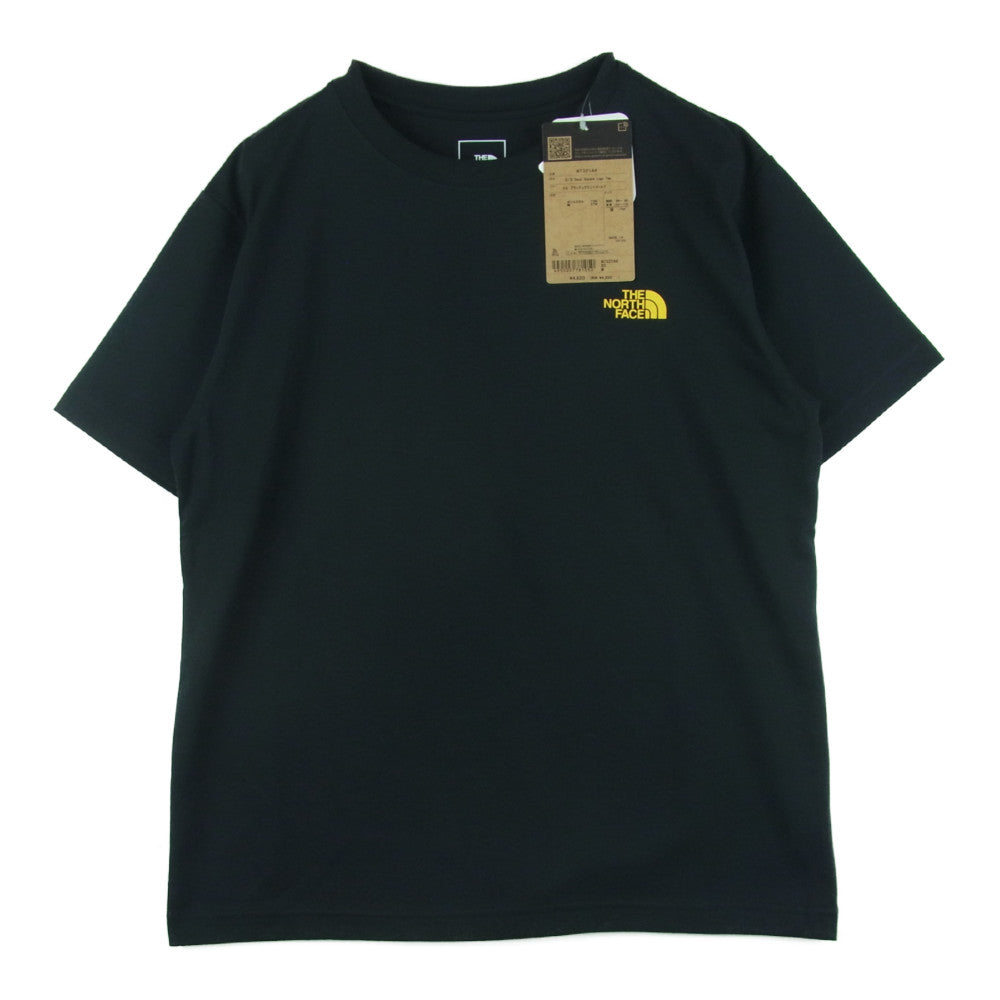 THE NORTH FACE ノースフェイス NT32144 S/S Back Square Logo Tee ショート スリーブ バックスクエア ロゴ 半袖 Tシャツ ブラック系 サミットゴールド M【新古品】【未使用】【中古】