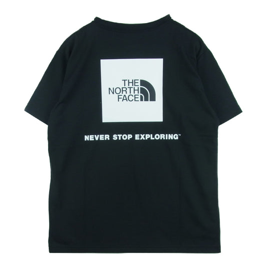THE NORTH FACE ノースフェイス NT32144 S/S Back Square Logo Tee ショート スリーブ バックスクエアー ロゴ 半袖 Tシャツ ブラック系 L【新古品】【未使用】【中古】