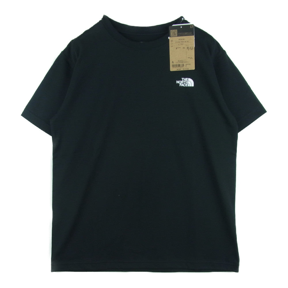 THE NORTH FACE ノースフェイス NT32144 S/S Back Square Logo Tee ショート スリーブ バックスクエアー ロゴ 半袖 Tシャツ ブラック系 L【新古品】【未使用】【中古】