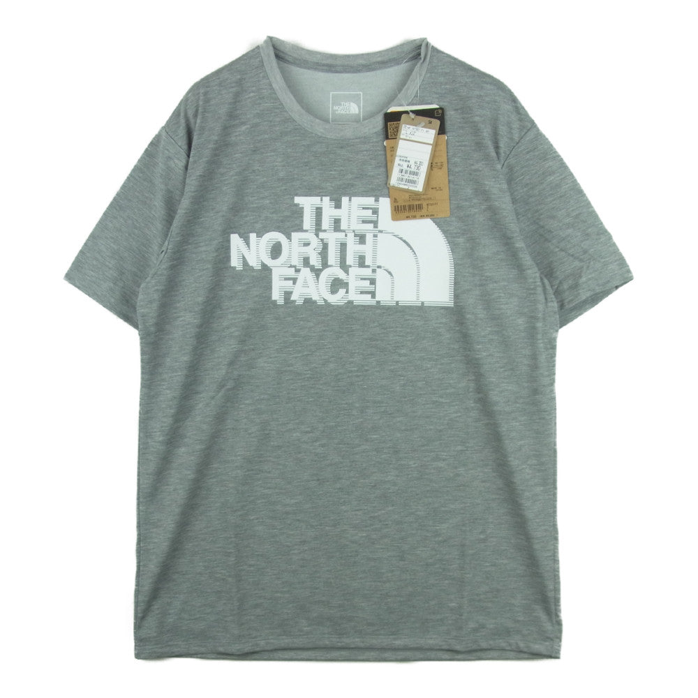 THE NORTH FACE ノースフェイス NT32171 S/S Big Logo Tee ショート スリーブ ビッグロゴ 半袖 Tシャツ グレー系 L【新古品】【未使用】【中古】