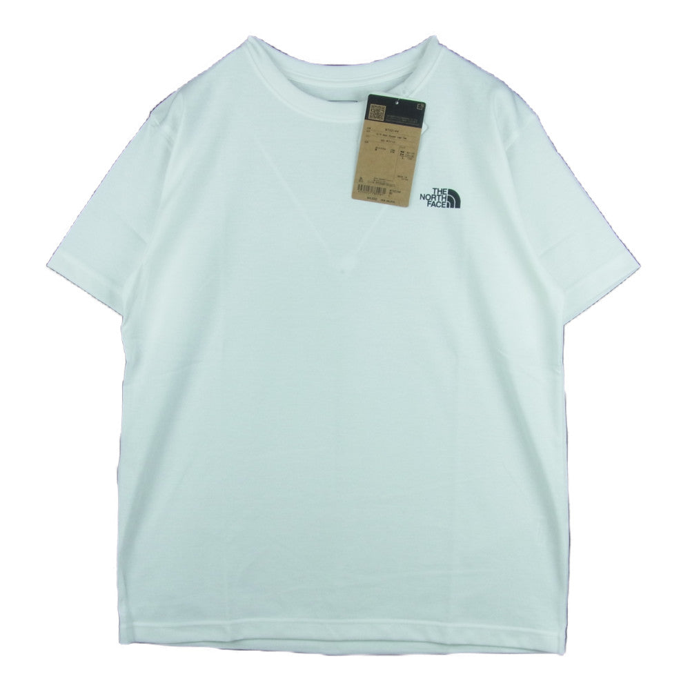 THE NORTH FACE ノースフェイス NT32144 S/S Back Square Logo Tee ショート スリーブ バックスクエアー ロゴ 半袖 Tシャツ ホワイト系 L【新古品】【未使用】【中古】