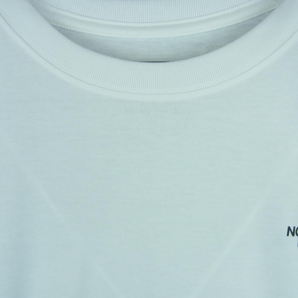 THE NORTH FACE ノースフェイス NT32144 S/S Back Square Logo Tee ショート スリーブ バックスクエアー ロゴ 半袖 Tシャツ ホワイト系 L【新古品】【未使用】【中古】