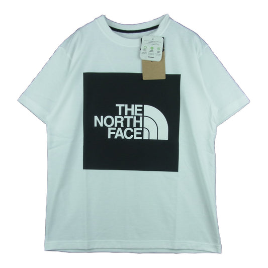 THE NORTH FACE ノースフェイス NT32135 S/S Colored Square Logo Tee ショート スリーブ カラード スクエア ロゴティー 半袖 Tシャツ ホワイト系 ブラック系 M【新古品】【未使用】【中古】