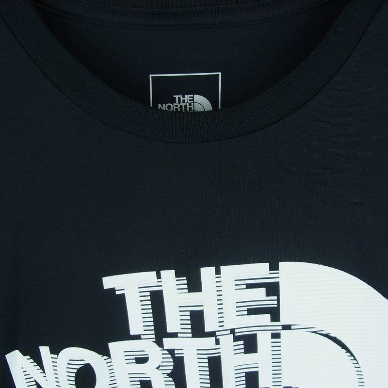 THE NORTH FACE ノースフェイス NT32171 S/S Big Logo Tee ショート スリーブ ビッグ ロゴ 半袖 Tシャツ ブラック系 L【新古品】【未使用】【中古】