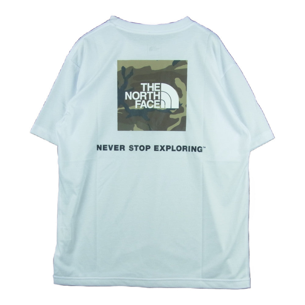 THE NORTH FACE ノースフェイス NT32158 S/S Square Camouflage Tee ショート スリーブ スクエア カモフラージュ 半袖 Tシャツ ホワイト系 L【新古品】【未使用】【中古】
