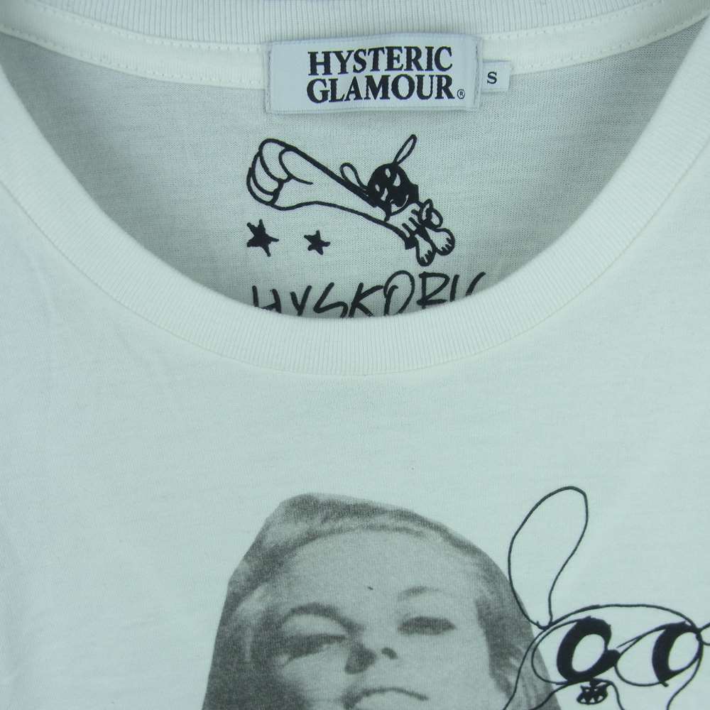 HYSTERIC GLAMOUR ヒステリックグラマー 0251CT34 SKOLOCT スコロクト プリント 半袖 Tシャツ ホワイト系 S【中古】