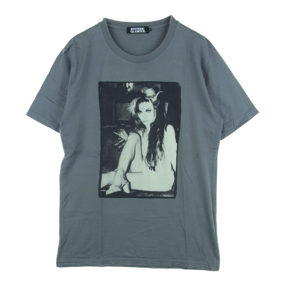 HYSTERIC GLAMOUR ヒステリックグラマー 0232CT23 DESTROY ALL MONSTERS フォト プリント 半袖 Tシャツ グレー系 S【中古】