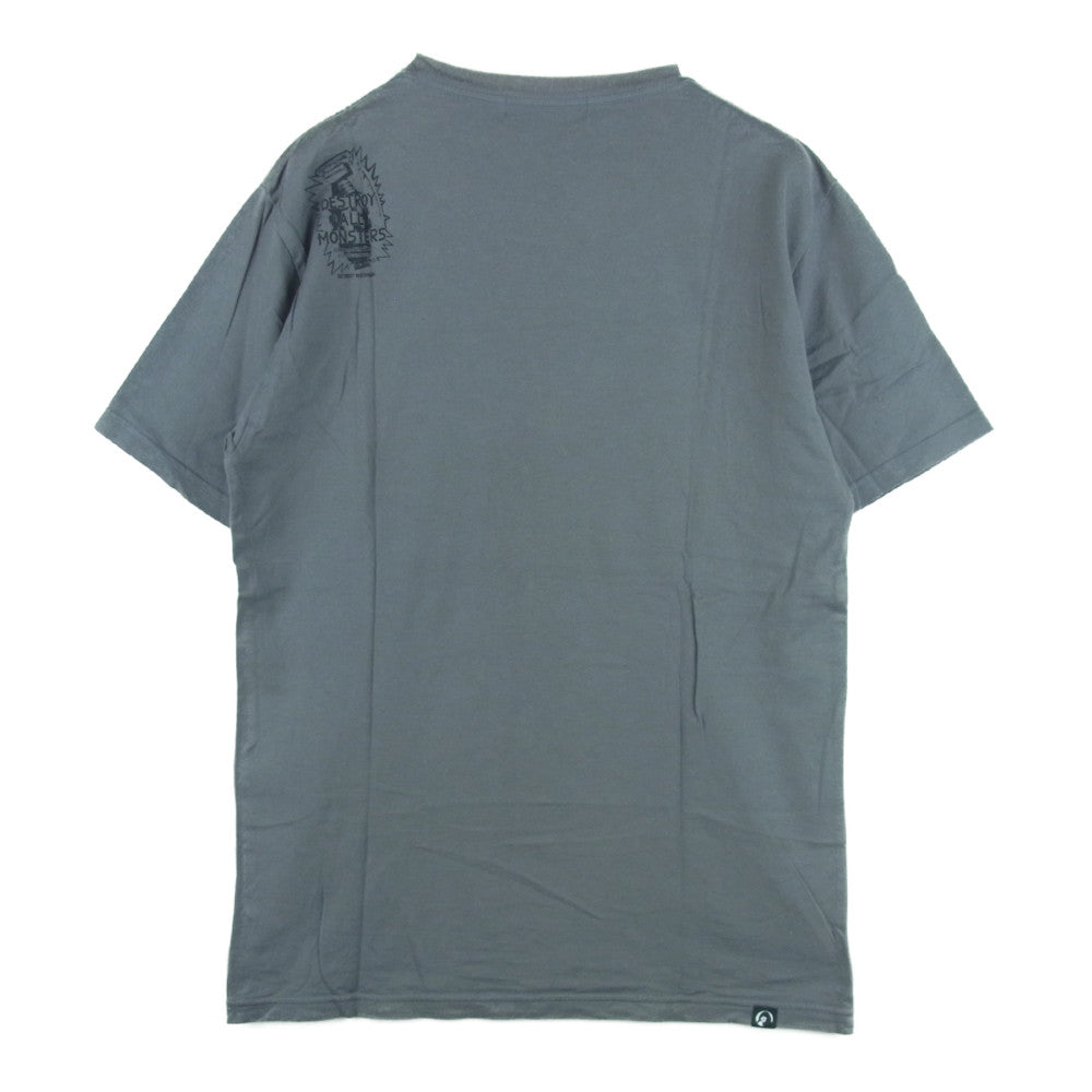 HYSTERIC GLAMOUR ヒステリックグラマー 0232CT23 DESTROY ALL MONSTERS フォト プリント 半袖 Tシャツ グレー系 S【中古】