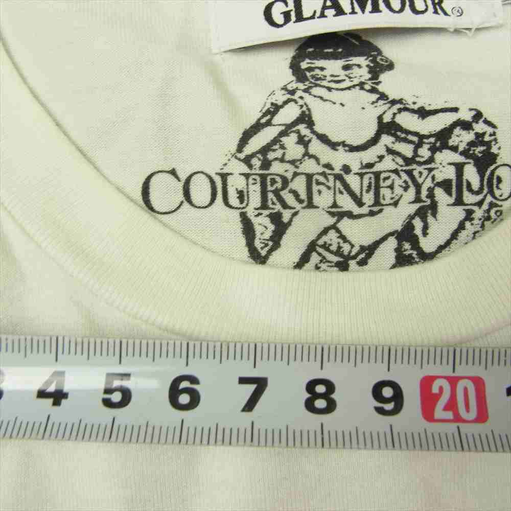 HYSTERIC GLAMOUR ヒステリックグラマー 0251CL01 COURTNEY LOVE コートニーラブ フォトプリント Tシャツ 長袖 ホワイト系 S【中古】