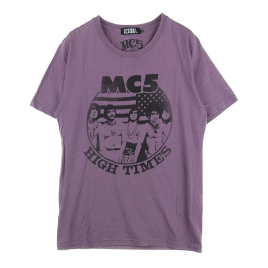 HYSTERIC GLAMOUR ヒステリックグラマー 0212CT18 MC5 High Times プリント 半袖 Tシャツ パープル系 S【中古】