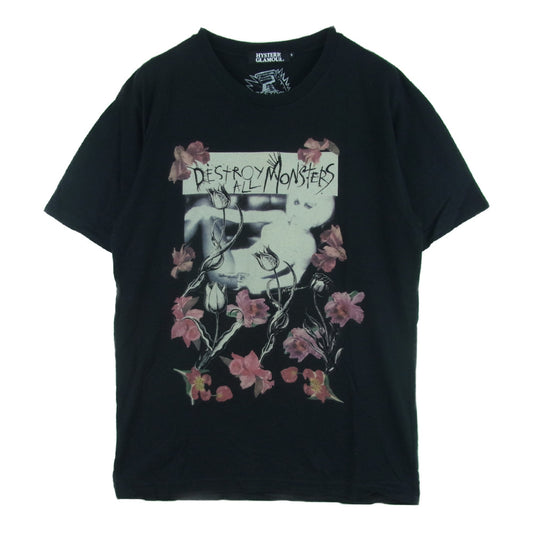 HYSTERIC GLAMOUR ヒステリックグラマー 0232CT24 ET OFF MY CLOUD プリント 半袖 Tシャツ ブラック系 S【中古】