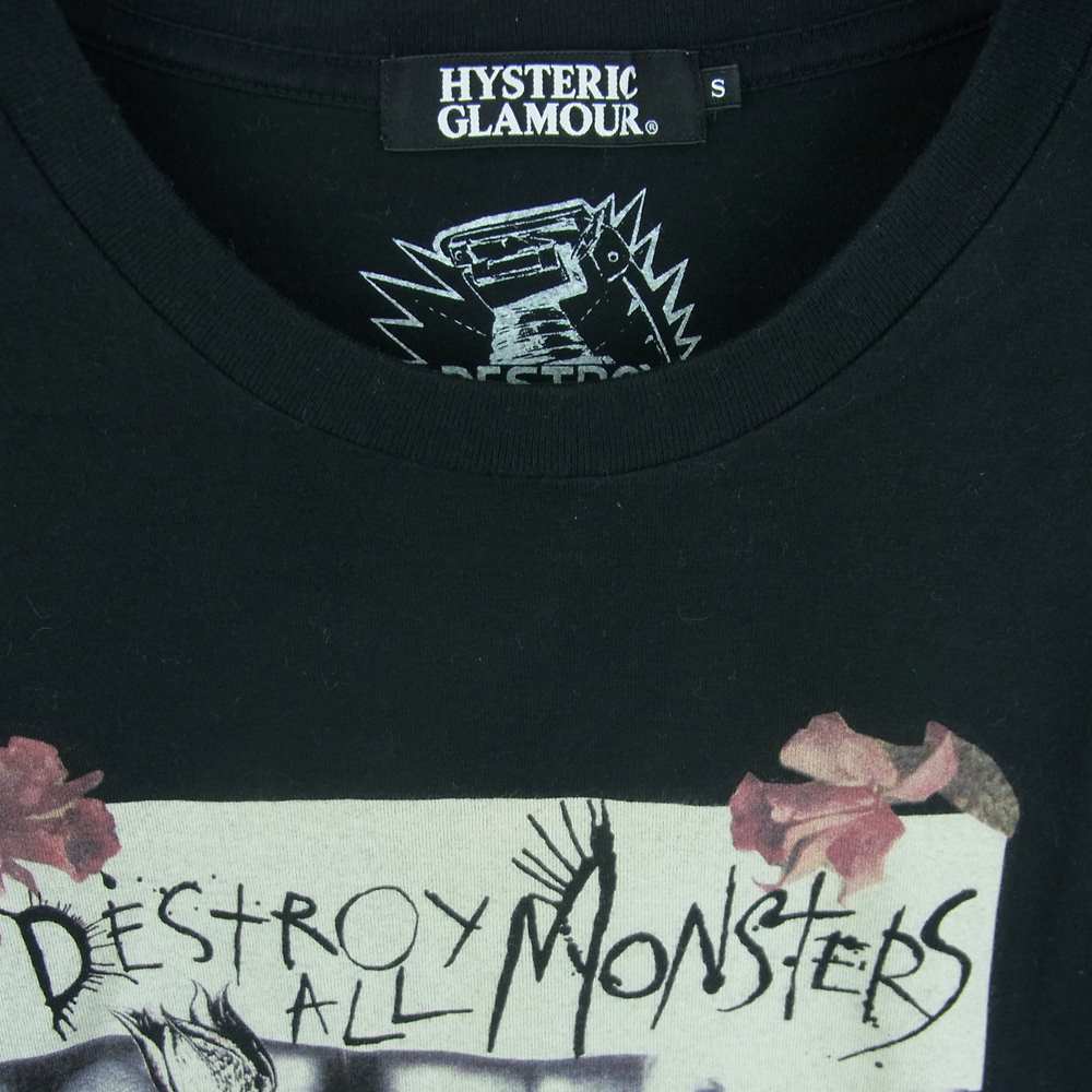 HYSTERIC GLAMOUR ヒステリックグラマー 0232CT24 ET OFF MY CLOUD プリント 半袖 Tシャツ ブラック系 S【中古】