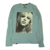 HYSTERIC GLAMOUR ヒステリックグラマー 0243CL10 COURTNEY LOVE KICKING AGAINST コートニーラブ フォトプリント Tシャツ 長袖 ブルー系 S【中古】