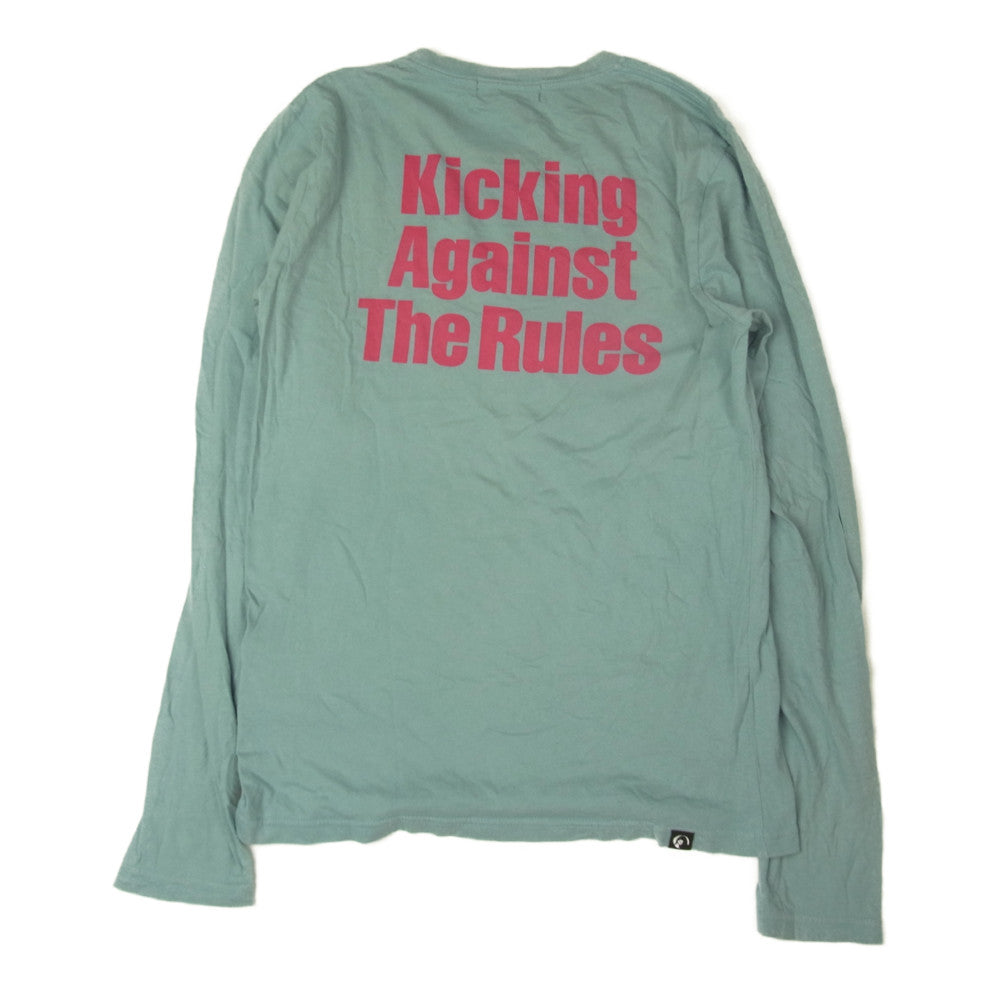 HYSTERIC GLAMOUR ヒステリックグラマー 0243CL10 COURTNEY LOVE KICKING AGAINST コートニーラブ フォトプリント Tシャツ 長袖 ブルー系 S【中古】