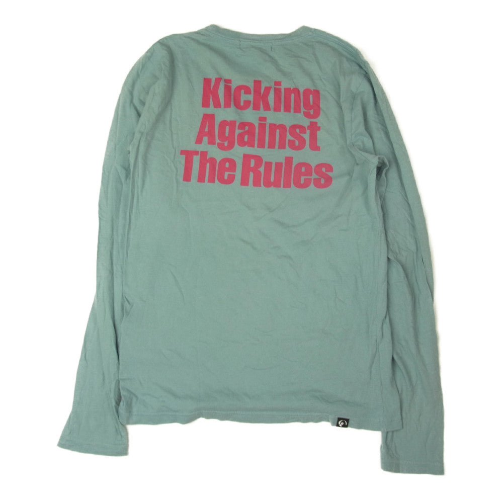 HYSTERIC GLAMOUR ヒステリックグラマー 0243CL10 COURTNEY LOVE KICKING AGAINST コートニーラブ フォトプリント Tシャツ 長袖 ブルー系 S【中古】
